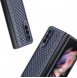 Dux Ducis Venice Leather Case for Samsung Galaxy Z Fold 3 Genuine Leather Cover Blue
