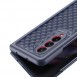 Dux Ducis Venice Leather Case for Samsung Galaxy Z Fold 3 Genuine Leather Cover Blue