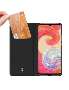 Dux Ducis Skin Pro case for Samsung Galaxy A04e cover with flip card wallet stand black