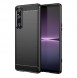 Carbon Case cover for Sony Xperia 1 V flexible silicone carbon cover black