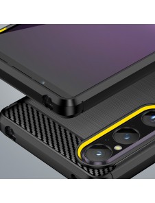 Carbon Case cover for Sony Xperia 1 V flexible silicone carbon cover black