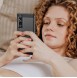 Carbon Case cover for Sony Xperia 1 V flexible silicone carbon cover black