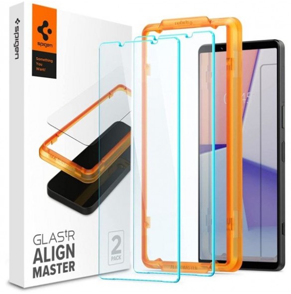 TEMPERED GLASS Spigen ALM GLAS.TR SLIM 2-PACK SONY XPERIA 1 V CLEAR