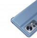 Clear View Case cover for Xiaomi 12 Lite cover with a flip pink