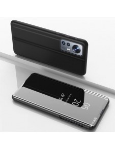 Clear View Case cover for Xiaomi 12 Lite cover with a flap black