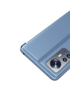 Clear View Case cover for Xiaomi 12 Lite cover with a flap black