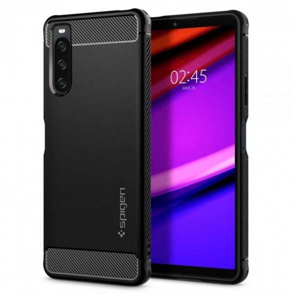 Spigen Rugged Armor case for Sony Xperia 10 IV black