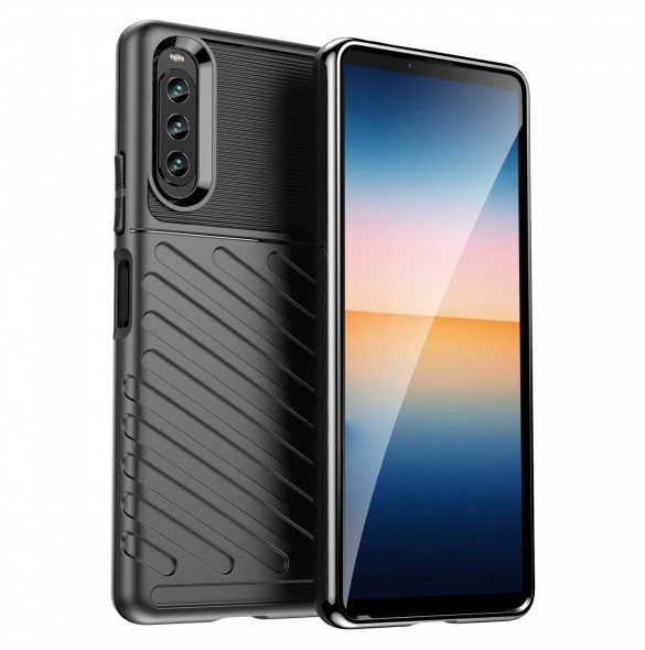 Thunder Case case for Sony Xperia 10 IV silicone armor case black