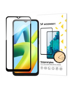 Wozinsky Full Glue Tempered Glass Tempered Glass For Xiaomi Redmi A2 / Redmi A1 9H Full Screen Cover With Black Frame