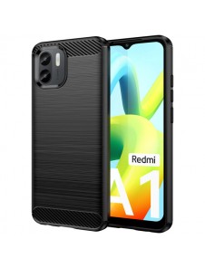 Carbon Case for Xiaomi Redmi A1 flexible silicone carbon cover black