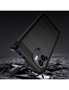 Carbon Case for Xiaomi Redmi A1 flexible silicone carbon cover black