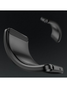 Carbon Case for Xiaomi Redmi A1 flexible silicone carbon cover black