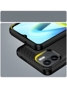 Carbon Case for Xiaomi Redmi A1 flexible silicone carbon cover black