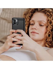 Carbon Case for Xiaomi Redmi A1 flexible silicone carbon cover black