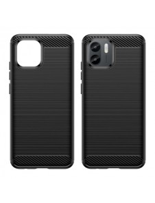 Carbon Case for Xiaomi Redmi A1 flexible silicone carbon cover black