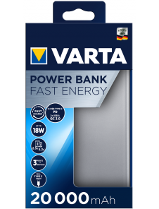 VARTA Powerbank Fast Energy 20000mAh Silver