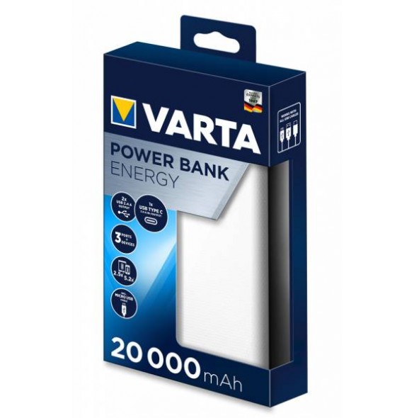 VARTA Powerbank Energy 20000mAh White