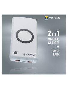 VARTA Portable Wireless Powerbank 20000mAh Silver