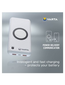 VARTA Portable Wireless Powerbank 20000mAh Silver