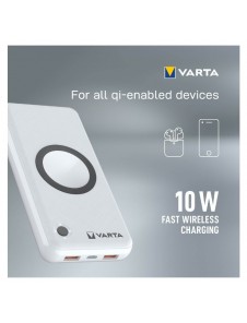 VARTA Portable Wireless Powerbank 20000mAh Silver