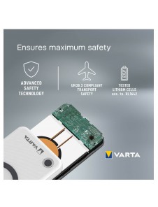 VARTA Portable Wireless Powerbank 20000mAh Silver