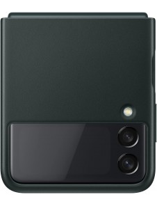 Samsung Leather Cover-fodral till Samsung Galaxy Z Flip 3 - Grön (EF-VF711LGE)