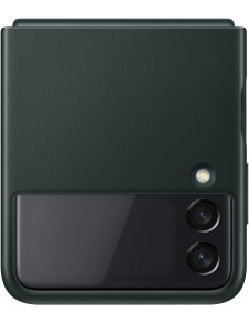 Samsung Leather Cover-fodral till Samsung Galaxy Z Flip 3 - Grön (EF-VF711LGE)