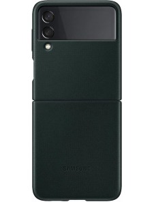 Samsung Leather Cover-fodral till Samsung Galaxy Z Flip 3 - Grön (EF-VF711LGE)