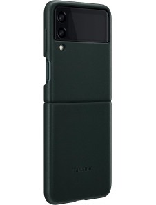 Samsung Leather Cover-fodral till Samsung Galaxy Z Flip 3 - Grön (EF-VF711LGE)
