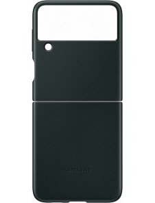 Samsung Leather Cover-fodral till Samsung Galaxy Z Flip 3 - Grön (EF-VF711LGE)