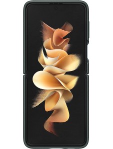 Samsung Leather Cover-fodral till Samsung Galaxy Z Flip 3 - Grön (EF-VF711LGE)