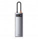 Baseus Metal Gleam 8in1 multifunctional USB Type C HUB - USB Type C Power Delivery Gray