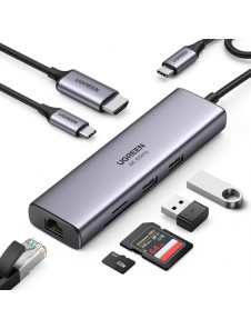 Ugreen adapter SD / micro SD card reader (USB-A / USB-C) black
