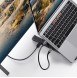 Ugreen X-Kit foldable laptop stand HUB USB Type C - 2x USB 3.2 Gen 1 / HDMI 4K 30 Hz 3D / SD and microSD card reader black