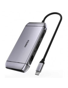 Choetech 9in1 multifunctional USB Type C HUB - 3x USB 3.2 Gen 1 gray