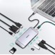 Choetech 9in1 multifunctional USB Type C HUB - 3x USB 3.2 Gen 1 gray