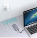 Choetech 9in1 multifunctional USB Type C HUB - 3x USB 3.2 Gen 1 gray