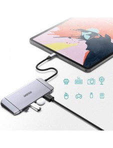 Choetech 9in1 multifunctional USB Type C HUB - 3x USB 3.2 Gen 1 gray