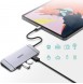 Choetech 9in1 multifunctional USB Type C HUB - 3x USB 3.2 Gen 1 gray