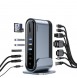 Baseus multifunctional HUB 3x USB 3.2 Gen 1 (EU / CN / UK plugs) gray (CAHUB-DG0G)