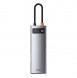 Baseus Metal Gleam 8in1 multifunctional HUB USB Type C Power Delivery 100 W 1 Gbps Gray