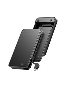 Ugreen pocket SSD / HDD enclosure 2.5'' SATA built-in USB-C cable black (CM352)