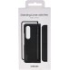 EF-OF93KKBE Samsung Leather Flip Cover Travel Adapter pro Galaxy Z Fold 4 - Svart