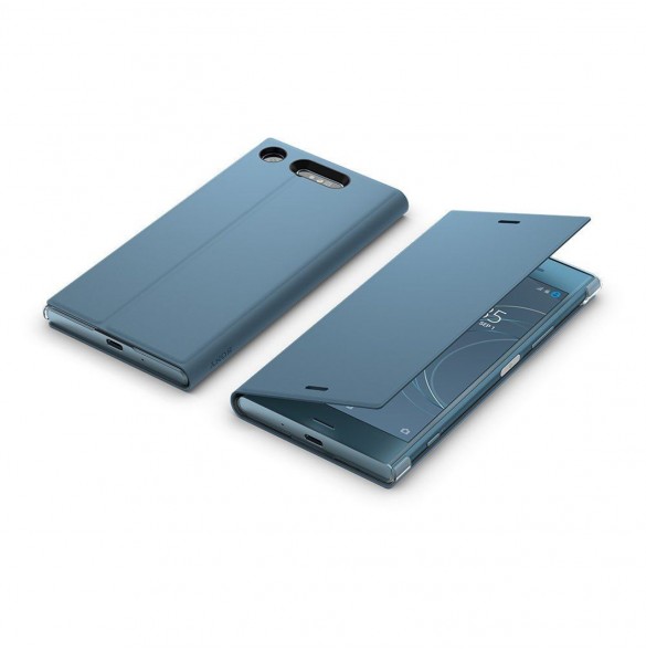 Sony Style Cover Stand SCSG50 vikbart fodral för Sony XPERIA XZ1 - Blå