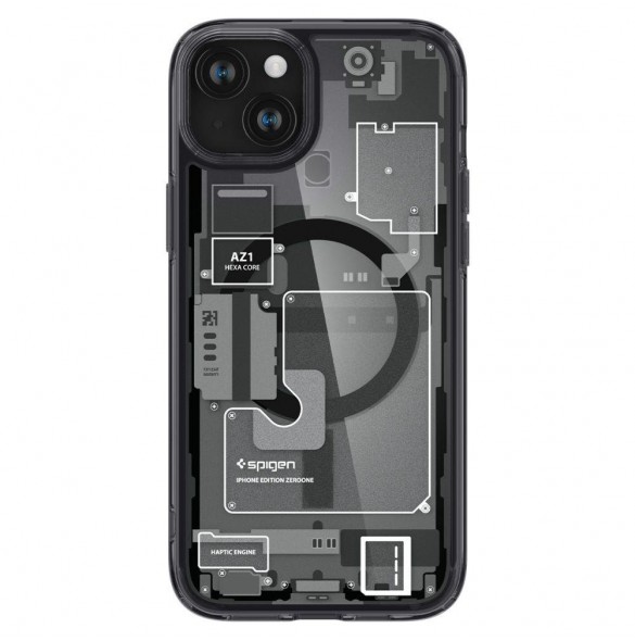 iPhone 15 cover, vaska, Spigen