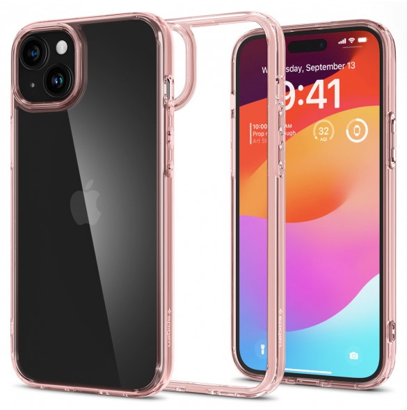 iPhone 15 cover, vaska, Spigen