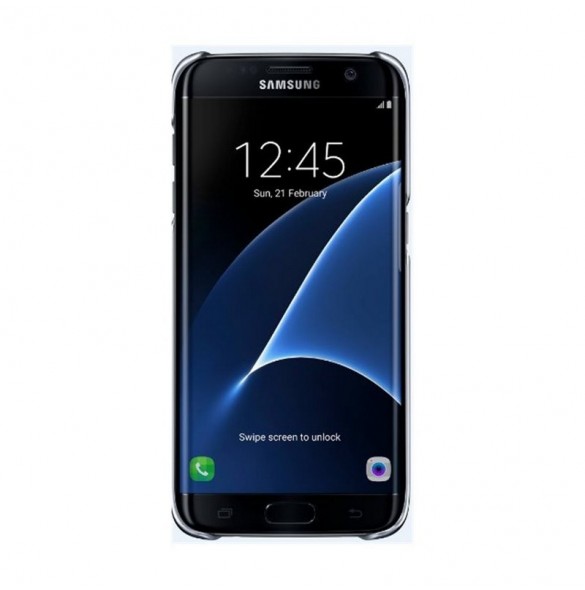 Samsung EF-QG935CBE Hard Cover Clear Till G935 Galaxy S7 Edge - Black