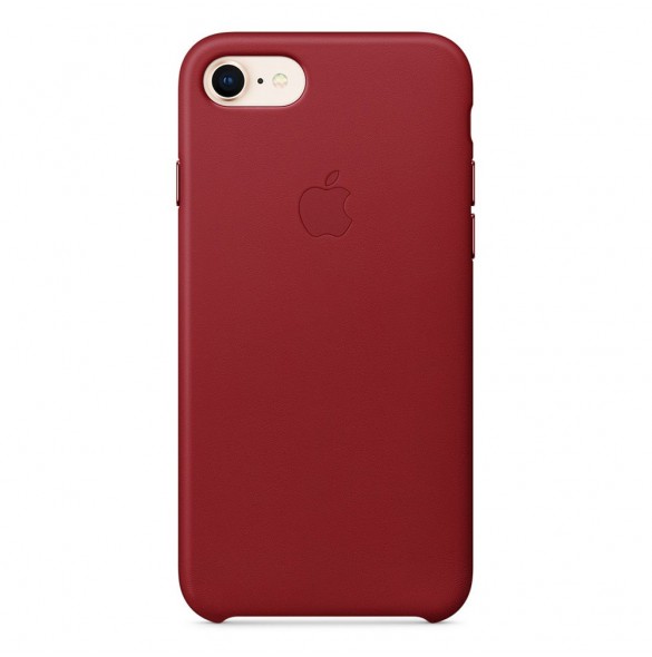 MQHA2ZM/A Apple iPhone 7, iPhone 8 Läderskal - Röd