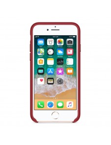 MQHA2ZM/A Apple iPhone 7, iPhone 8 Läderskal - Röd