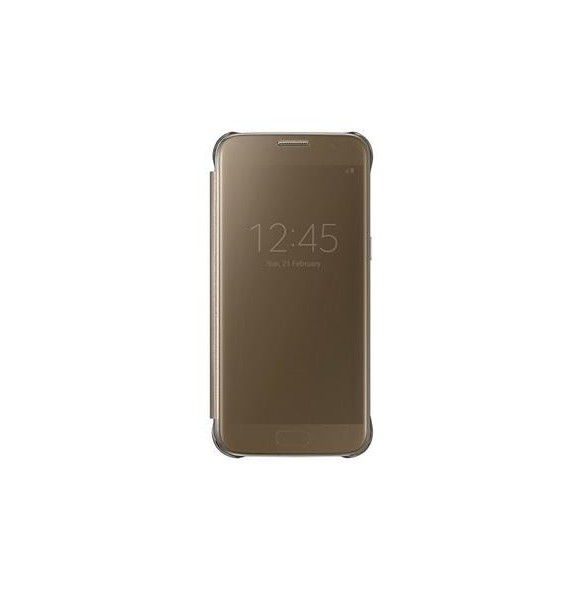 Samsung EF-ZG930CFE Clear View Cover G930 Galaxy S7 - Guld